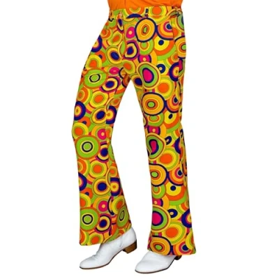 Afbeelding van Widmann Hippie Kostuum Jaren 70 Soul Dance Broek Roze Man Large / XL Carnavalskleding Verkleedkleding