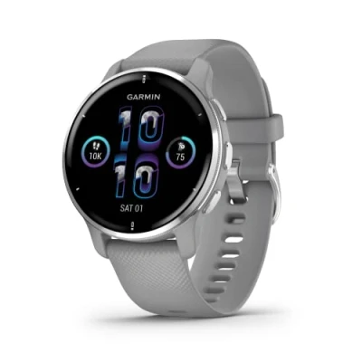 Image de Montre connectée Garmin Venu 2 Plus Argent avec bracelet Gris