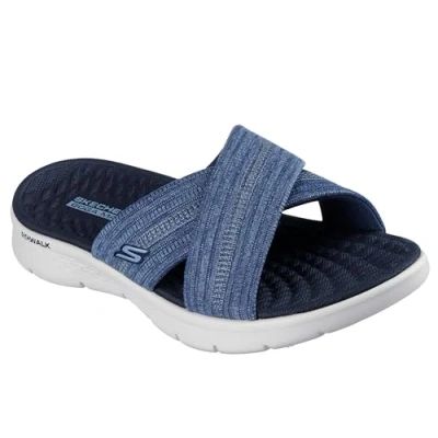Afbeelding van Skechers Sandales O t g GO Walk Flex pour femme, Tissu bleu marine., 37 EU
