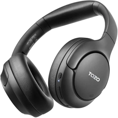 Afbeelding van TOZO HT2 Draadloze Bluetooth hoofdtelefoon, actieve ruisonderdrukking, over ear, hybride, 56 uur speeltijd, audio met hoge resolutie, kristalheldere oproepen, diepe bas, app bediening,