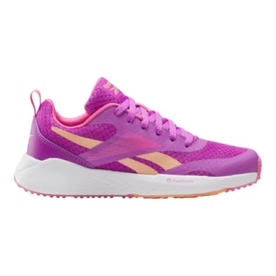 Afbeelding van Reebok Energen RUN Unisex Hardloopschoenen voor op de weg kinderen, Maat: 38, Purple rave/true pink/sunkissed orange Kunststof/ textiel