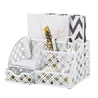 Afbeelding van organizer/bureau organizer, tidy/pennenhouder, multifunctioneel, metaal, lade, briefhouder, pennenkoker