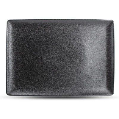 Afbeelding van Fine2Dine Bord Dusk Zwart 28 x 20 cm