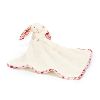 Afbeelding van Jellycat knuffeldoek blossom cream konijn berry 34 cm