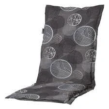 Afbeelding van Madison Tuinstoelkussen lage rug Circle grey