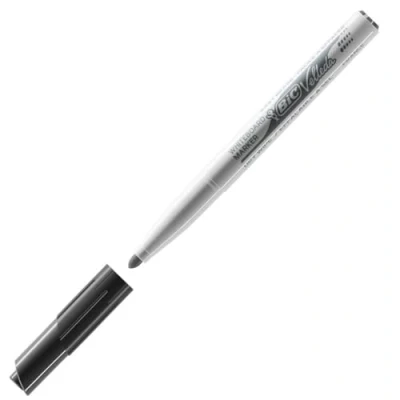 Afbeelding van BIC 1741 Whiteboard viltstift, droog afwasbaar, medium rond, zwart