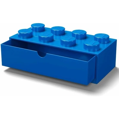 Afbeelding van LEGO Opbergbox Bureaulade Brick 8 Kunststof Blauw