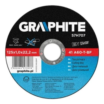 Afbeelding van GRAPHITE 57H707 Snijschijf, haakse slijper 125 1.0