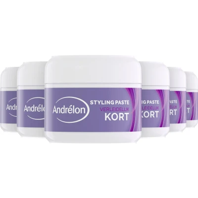 Afbeelding van 6x Andrelon Shaper Paste Verleidelijk Kort 125 ml