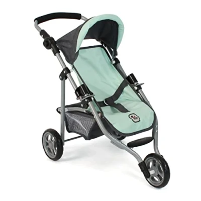 Afbeelding van Bayer Chic 2000 Poppenwagen Jogger Lola Melange Antraciet Mint