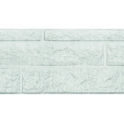 Afbeelding van Beton onderplaat met rotsmotief, 184cm (36cm hoog), wit/grijs