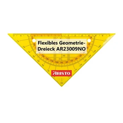 Afbeelding van Aristo geodriehoek GEOflex 14cm flexibel neon oranje AR 23009NO