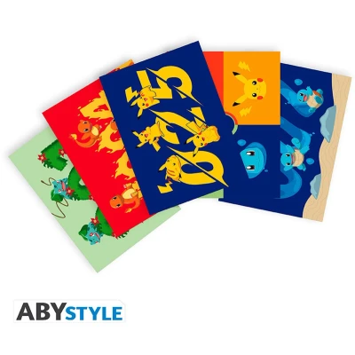 Afbeelding van ABYstyle POKEMON ansichtkaarten Starters Generation 1