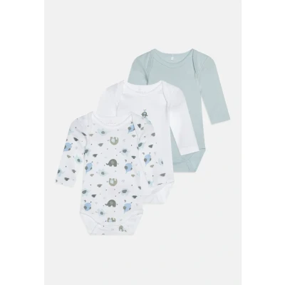 Afbeelding van Name it Nbmbody Baby Elephant 3 PACK Body voor kinderen, Maat: 50, blue