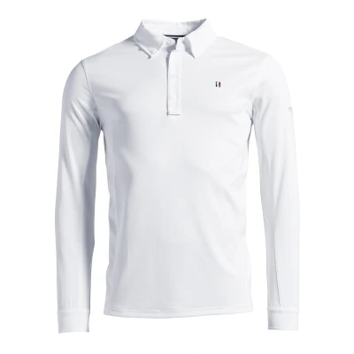 Image de Kingsland T shirt de Concours Classic Longues Manches Hommes Blanc L