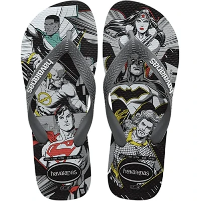 Afbeelding van Havaianas Top Herois Dc TonguesHeren, Grijs Zwart Grafiet