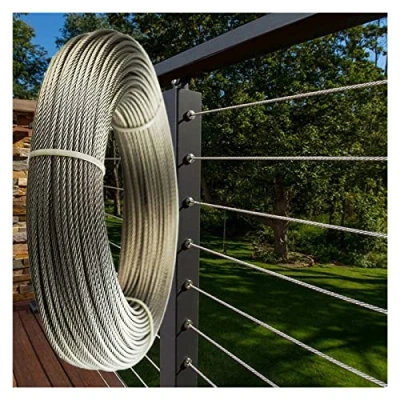 Afbeelding van WAHHWF Balustrade kabel draadkabel reling touw DIY robuuste roestvrij staal draad 3mm diameter (grootte: 100m)