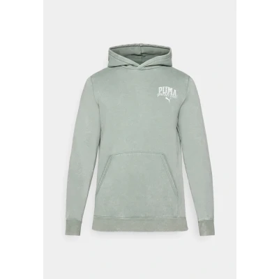 Afbeelding van Puma Class Washed Hoodie Hoodie, Heren, Maat: Small, Green moon