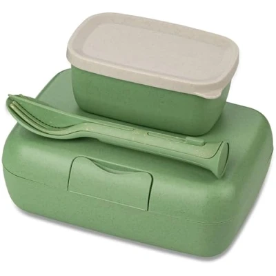 Afbeelding van Koziol Lunchbox met Bestekset Candy Groen
