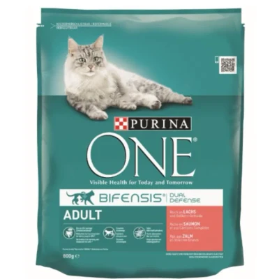 Afbeelding van Purina One Adult Zalm Volkoren Granen 800 gr