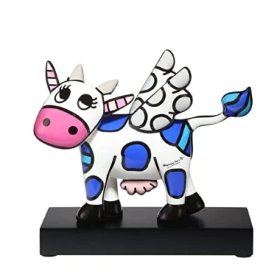 Afbeelding van Goebel Romero Britto Decoratief beeld / figuur Flying Cow Porselein 20cm