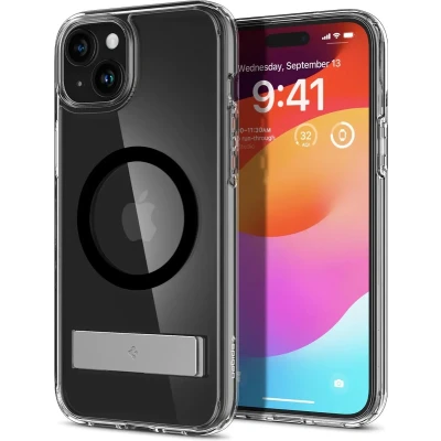 Afbeelding van Spigen Ultra Hybrid S MagFit hoesje geschikt voor iPhone 15 Plus Zwart