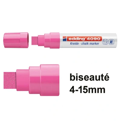 Image de edding window maker 4090, pointe biseautée, rose néon