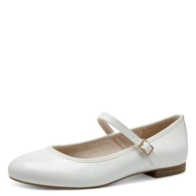 Afbeelding van Marco Tozzi Dames 2 24226 42 ballerina&#039;s voor dames, Wit