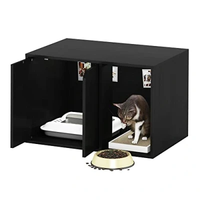 Afbeelding van Furinno Kattenbak van hout, Americano, 39,6 x 59,9 40 cm