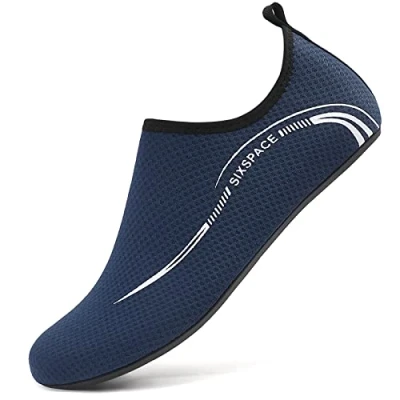 Afbeelding van Sixspace Chaussures de bain pour homme et femme Séchage rapide natation plage aquatiques surf légères en néoprène Taille 34 47, bleu