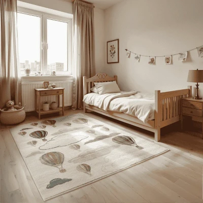 Afbeelding van Vloerkleed Kids Hot Air Ballon 120 x 170 cm