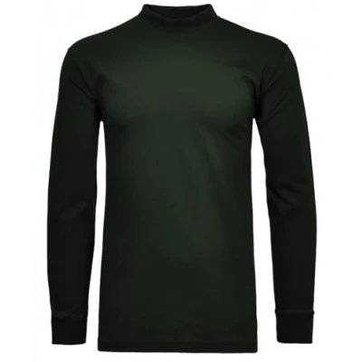 Afbeelding van RAGMAN T shirt à col montant manches longues pour homme, Vert foncé 386, XL