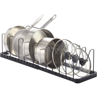 Afbeelding van Yamazaki Keukenkast Organiser voor Pannen en Deksels Tower Black