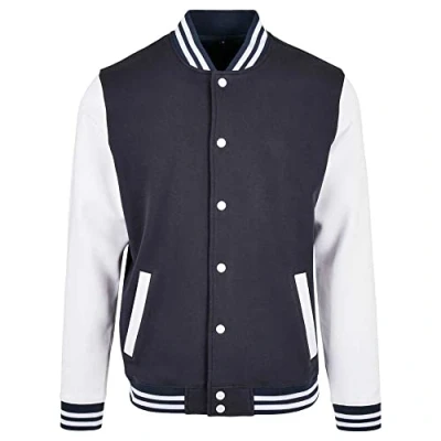 Afbeelding van Baseball Jacket (Navy / Wit) M
