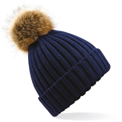 Afbeelding van Beechfield pom beanie B412 Navy