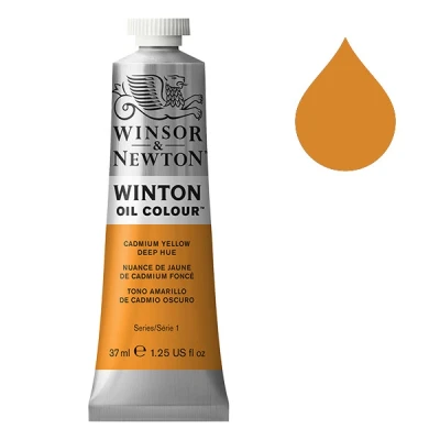 Image de Winsor &amp; Newton Winton peinture à l&#039;huile (37 ml) 115 nuance de jaune cadmium foncé