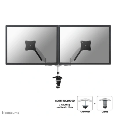 Afbeelding van Newstar LCD/LED/TFT Deskmount 10 24&quot; Deskclip/Transit Silver