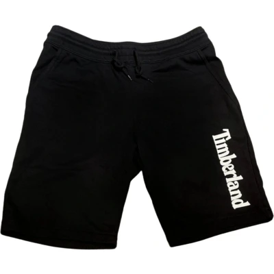 Afbeelding van Timberland Shorts met Logo Zwart Katoen Maat S