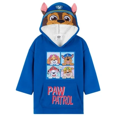 Afbeelding van Paw Patrol Trui voor kinderen, Patrol, fleecetrui gevoerd met sherpa, één maat, blauw, Blauw