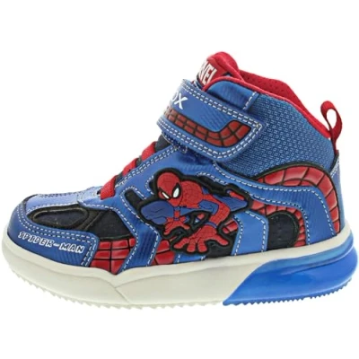 Afbeelding van Geox Spiderman sneakers blauw Imitatieleer 82316 Heren Maat 31