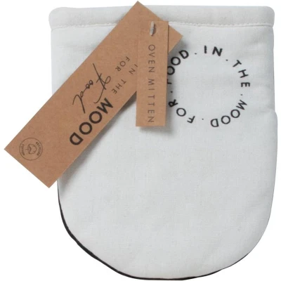 Afbeelding van SENZA MOOD FOR FOOD Ovenhandschoen Gerecycled katoen Wit