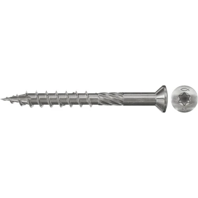 Afbeelding van Fischer 660608 Terrasschroeven 5 mm 60 Binnen T, Interne vertanding, TX, Torx, T profiel RVS V2A Corrosiebestendig 500 stuk(s)