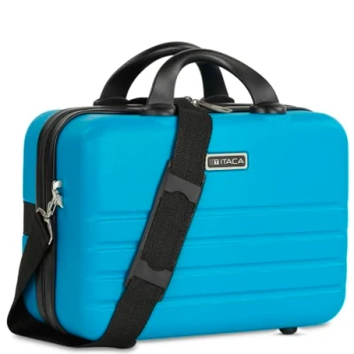 Afbeelding van ITACA Stevige reistassen met 4 wielen, 55/64/73 cm, ABS. Comfortabele oefeningen, duurzaam en licht, turquoise, Neceser