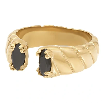 Afbeelding van Adore Black iXXXi Fame Ring 19 / Zilver