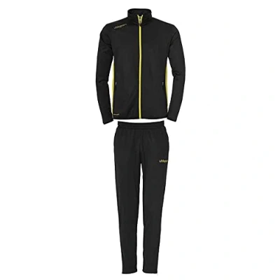 Afbeelding van Uhlsport Essential Classic Trainingspak Zwart Limoen Geel Maat 116