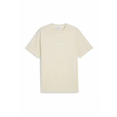 Afbeelding van Puma Porsche Legacy Lifestyle Graphic Tshirt print, Heren, Maat: Small, Alpine snow