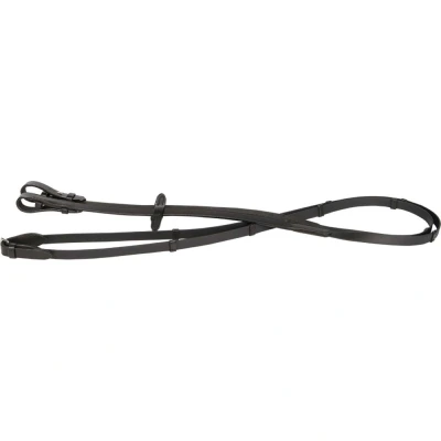 Afbeelding van Harry&#039;s Horse Teugels Biothane Met Stops Zwart Cob