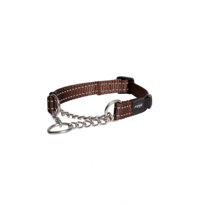 Afbeelding van Rogz Utility Sliphalsband Ketting Bruin Hondenhalsband 45 70x2.5 cm