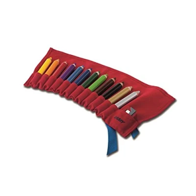 Afbeelding van Potlood Lamy 3plus set a 12 op rol rood