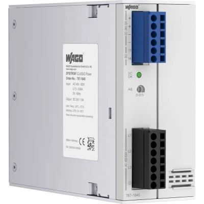 Afbeelding van WAGO 787 1640 DIN rail netvoeding 24 V 10 A 240 W Aantal uitgangen: 1 x Inhoud: stuk(s)